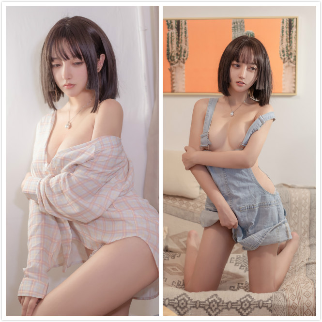 斗鱼tv@过期米线线sama -背带裤29P/47M